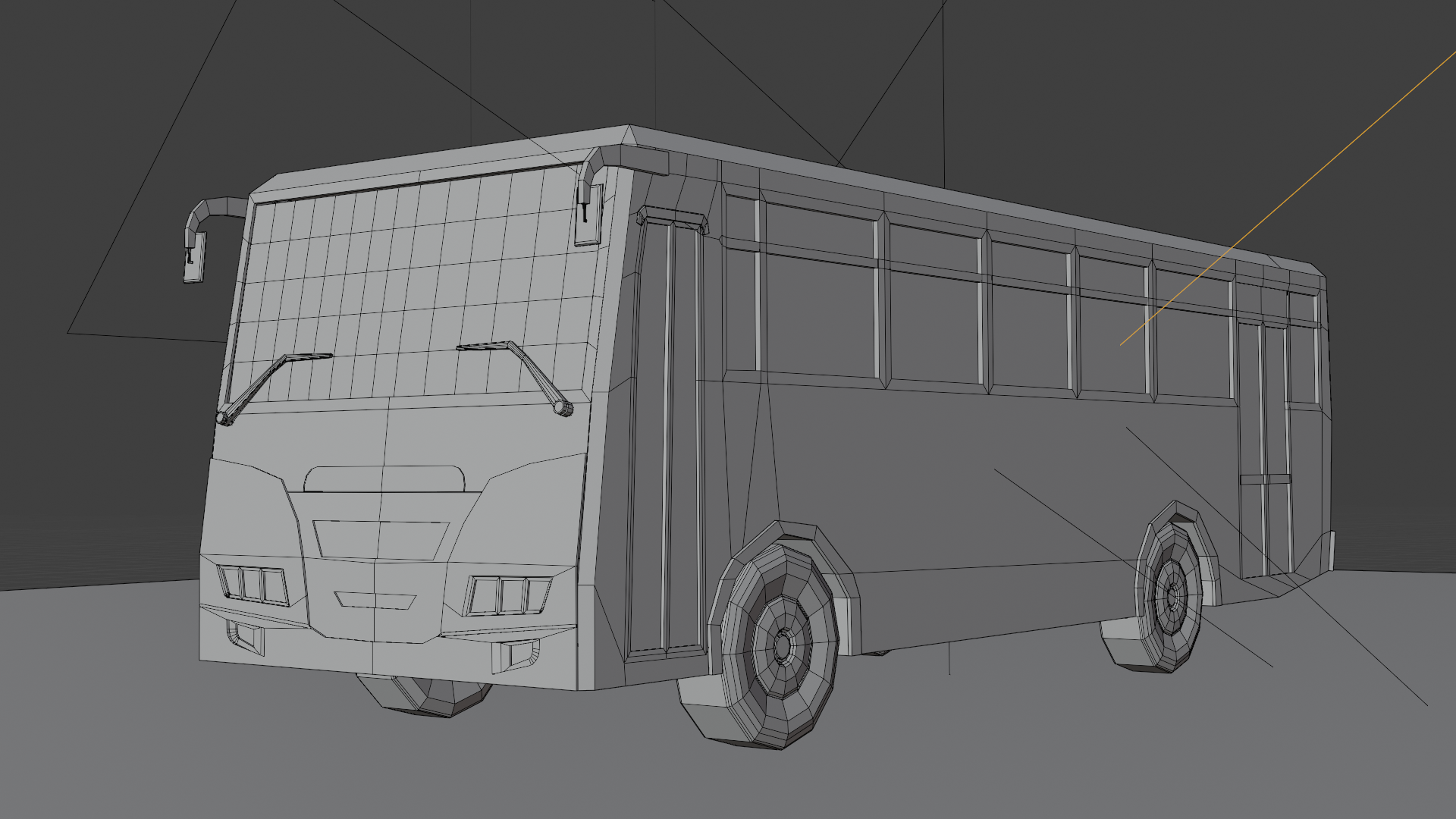 Low Poly Bus preview image 2